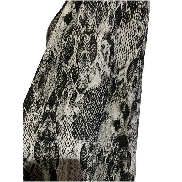 New Jones New York Shirt Womens 1X Gray Snake Long Sleeve Blouse Lightweight NWT - Picture 9 of 14